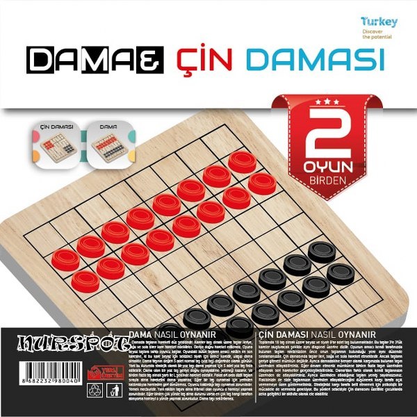 toptan eğitici oyun dama çim daması 2 li oyun