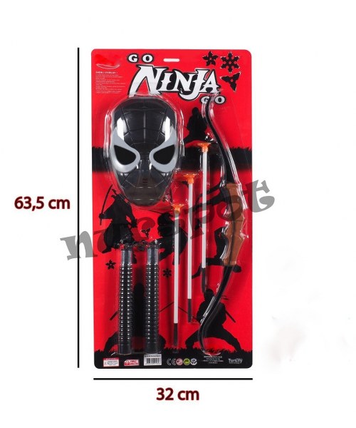 toptan oyuncak maskeli ninja ok yay seti   2021