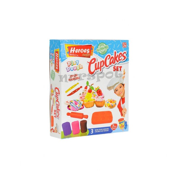 toptan oyun hamuru cupcake seti 595
