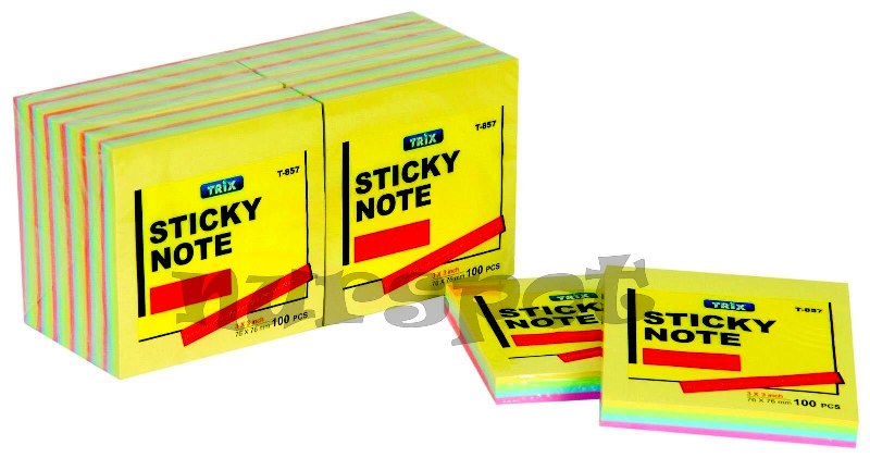 toptan postit renkli 100 lü 76*76 ebatlı  857