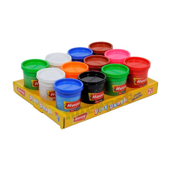 toptan oyun hamuru 100 gr. 12 li set kalite  553