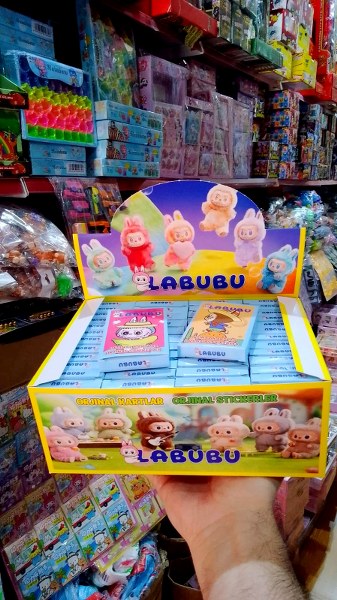 toptan labubu kartı sticker seti 48 li kutu