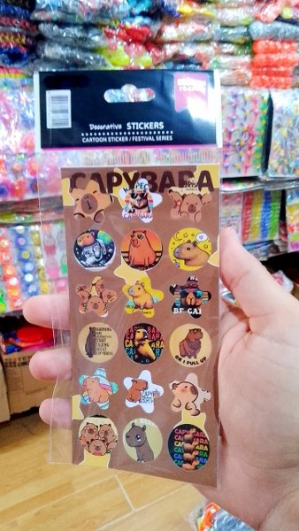 toptan sticker kapibara