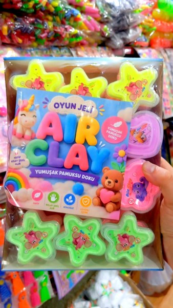 toptan oyun jeli air clay slime 24 lü kutu
