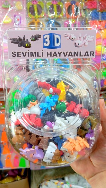 toptan 3d sevimli hayvanlar