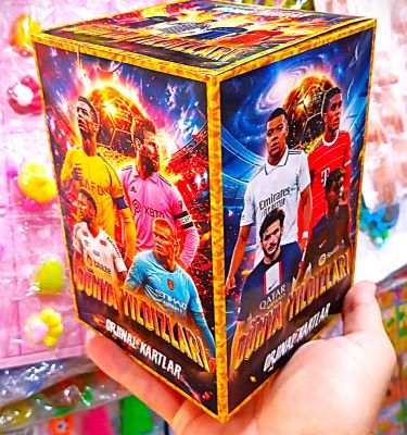 toptan dünya yıldızları futbolcu kart serisi 200 lü paket  0159