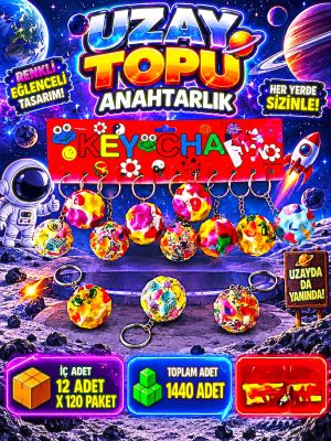 toptan uzay top anahtarlık  5763