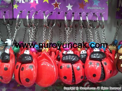 uğur böceği anahtarlık