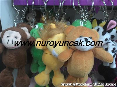 hayvanlı peluş anahtarlık büyük
