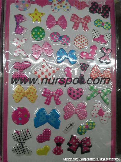 kabartmalı sticker