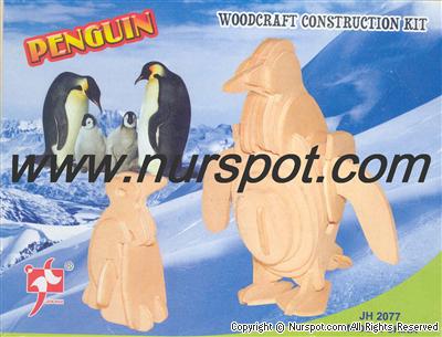 ahşap eğitici penguen maketi