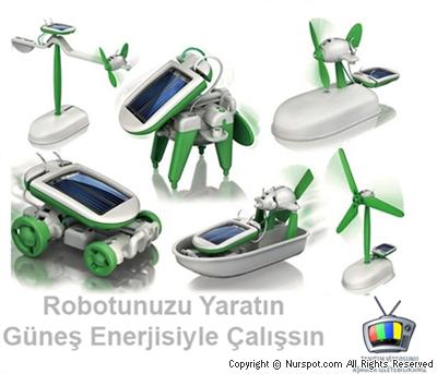 Robot Oluşturma Seti Güneş Enerjili
