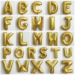 folyo folyo balon harf serisi gold model