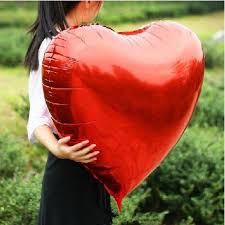 toptan folyo balon kalp baskısız 22 inç