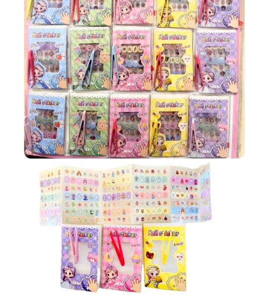 toptan tırnak sticker kartela 20 li  6043
