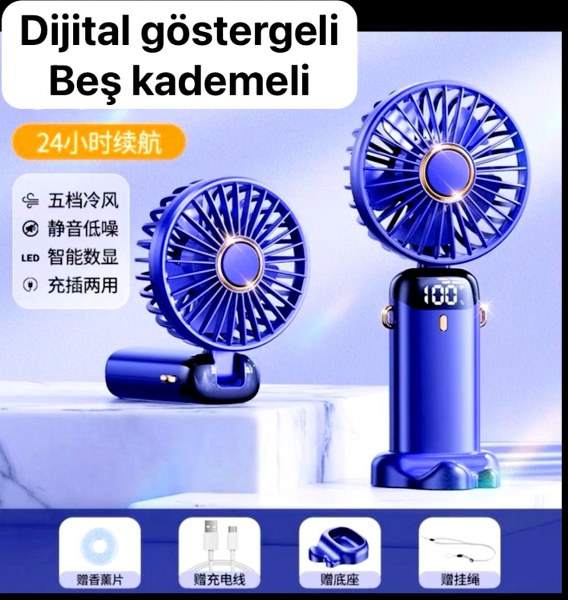 toptan el fanı el pervanesi 5 kademeli dijital göstergeli