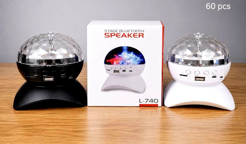 toptan hoparlör bluetooth ışıklı dönence şarjlı  0320