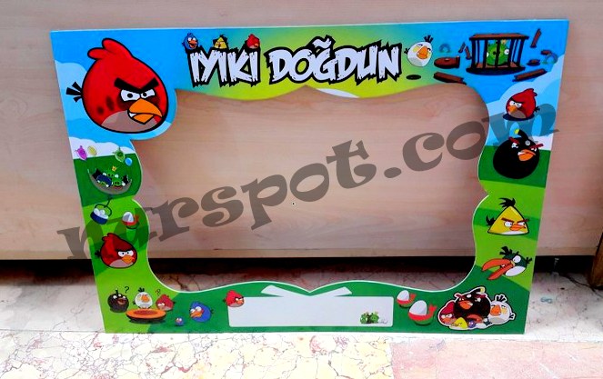 toptan iyi ki doğdun süsü fotograf çerçevesi kus temali