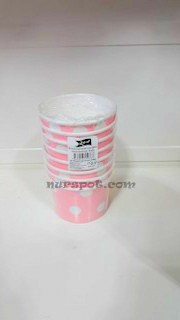TOPTAN PARTİ BARDAKLARI PEMBE PUANTİYELİ