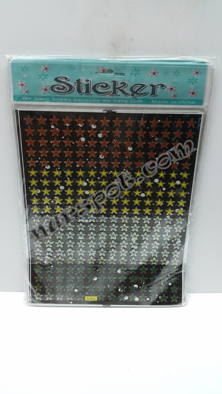toptan sticker yıldız baskılı