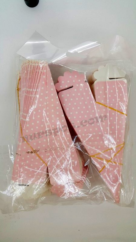 toptan süs puantiyeli pembe kulah