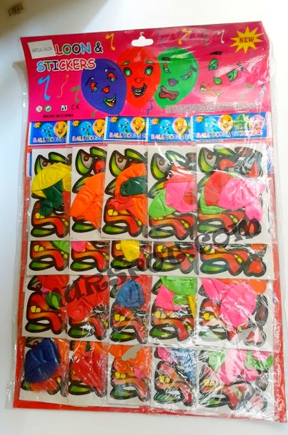 toptan partilik oyuncak balon stickerlı