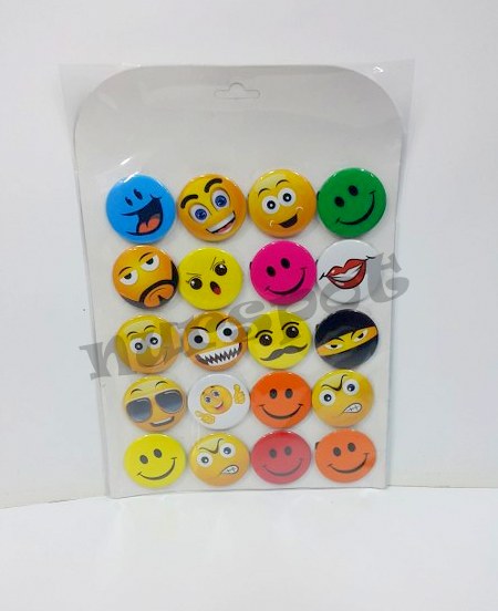 toptan kırtasiye rozet smile