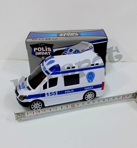 toptan oyuncak pilli polis ambulans   1189