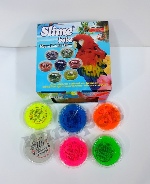 toptan slime meyve kokulu simli 