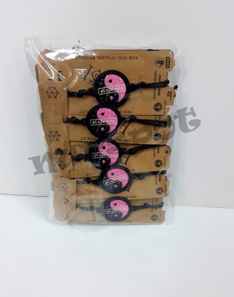 toptan black pink bileklik örgülü
