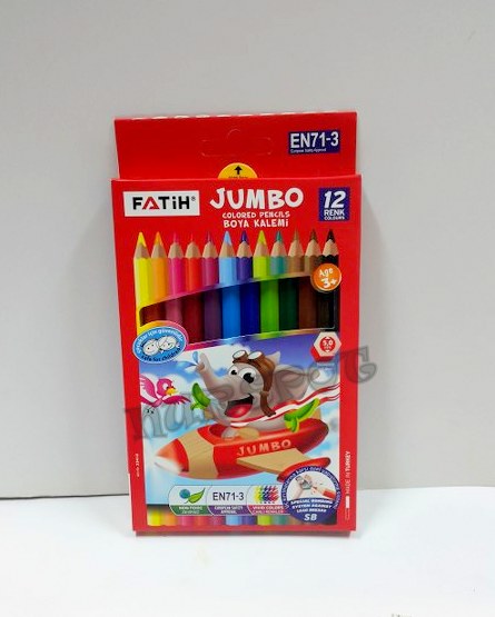 toptan kuru boya kalemi jumbo 12 li uzun