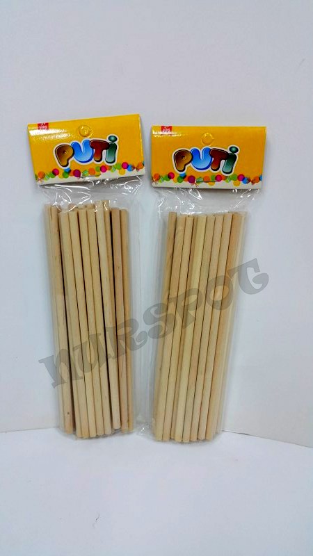 toptan iş eğitim ahşap çubuklar naturel 24 lü