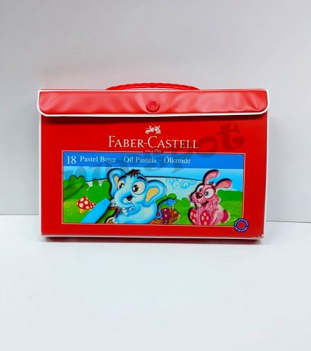 toptan faber pastel boya 18 li özel çantalı