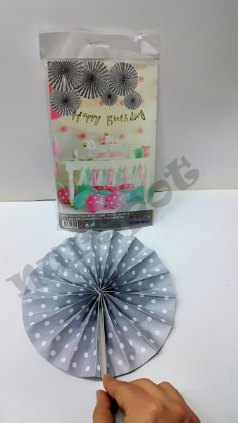 toptan yelpaze süs 3 lü set