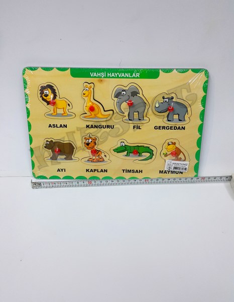 toptan ahşap eğitici tutmalı vahşi hayvan serisi
