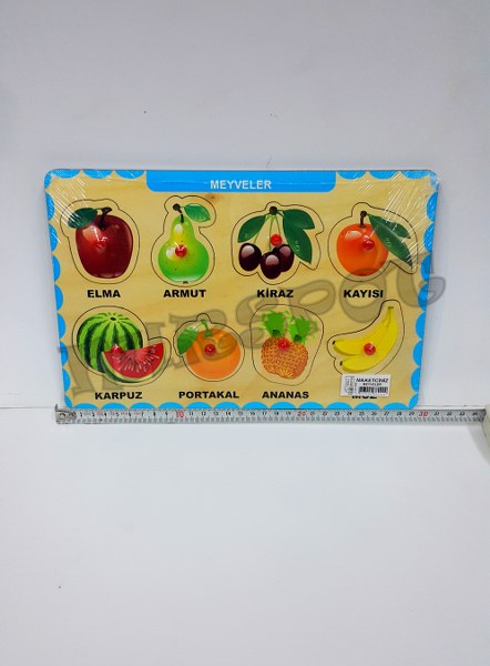 toptan ahşap yapboz meyveler