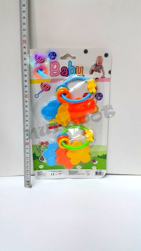 toptan bebek çıngırak 2 li takım 3086