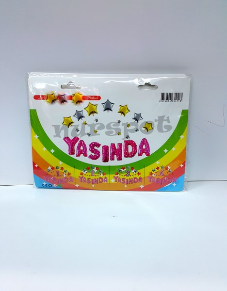 toptan yaş günü folyo balon takımı pembe renk 