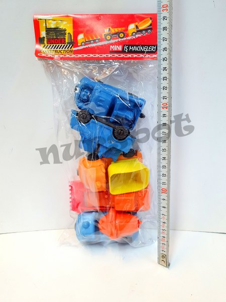 toptan oyuncak iş makineleri 5 li poşet set    921