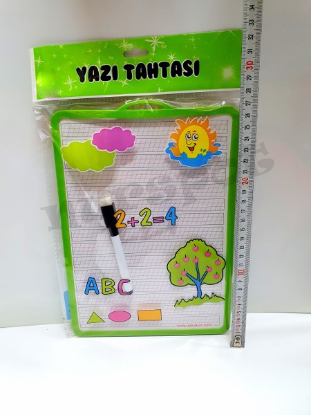 toptan yazı tahtası  çift taraflı kalemli       4701