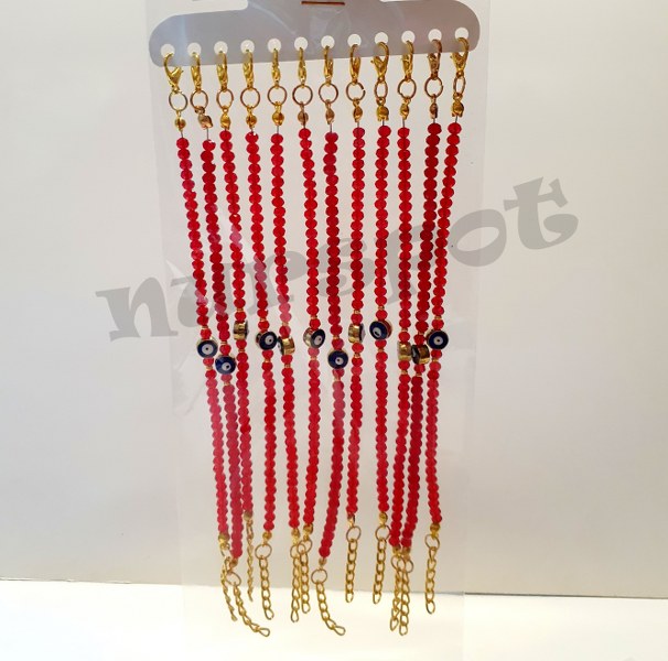 toptan bileklik kristal boncuk 12 li paket