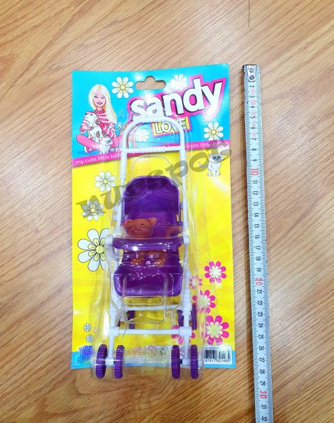 toptan oyuncak bebek arabası hayvanlı set  146