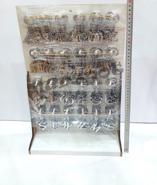 toptan harf anahtarlık metal 192 li stant
