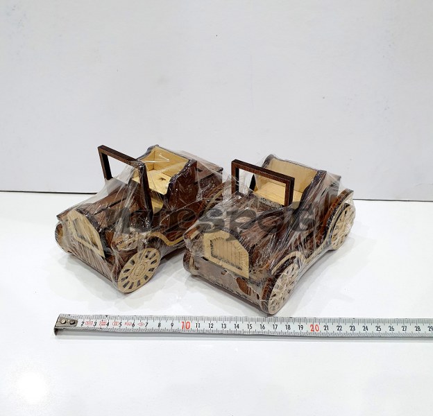 toptan ahşap kumbara araba model