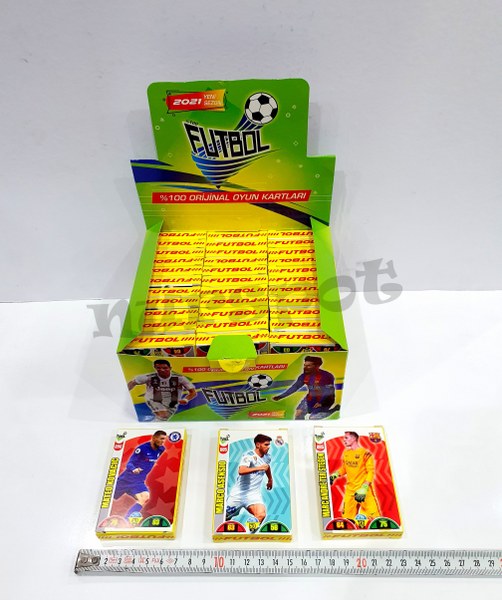 toptan futbolcu oyun kartı kutulu model 36 lı