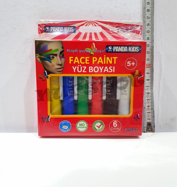 toptan yüz boyama kutulu kaliteli 6 lı   837