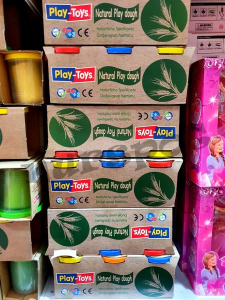 toptan oyun hamuru 3 lü naturel kaliteli  42294
