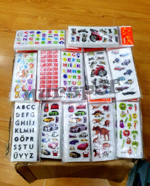 toptan sticker 20 li paket