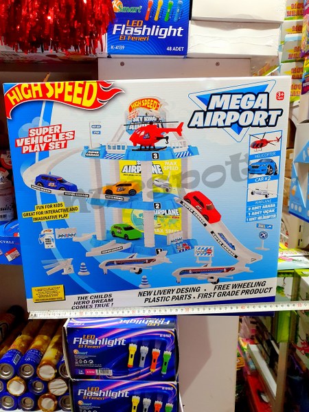 toptan oyuncak havalimanı otopark seti mega boy  417