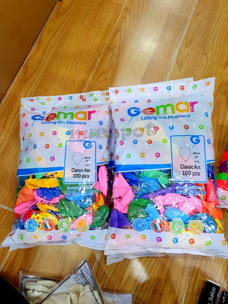 toptan karma baskılı balon 100 lü paket